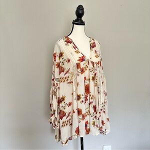 *FREE PEOPLE* Vintage Bohemian Floral Blouse/Dress